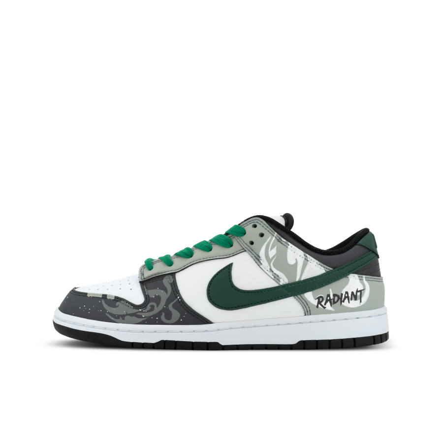 Nike Nike Dunk Gorilla Mischievous XJDD Soaring In The Forest Low top Skateboard Shoes Unisex White Green