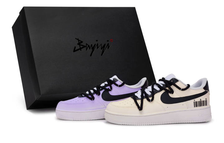 Nike Nike Air Force 1 811 Manufacturing, Double Shadow Wonderland Yellow Purple, Special Shoe Box