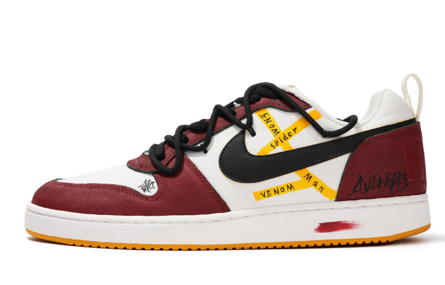 Nike Nike Court Borough Low top Skateboard Shoes Men's White Red