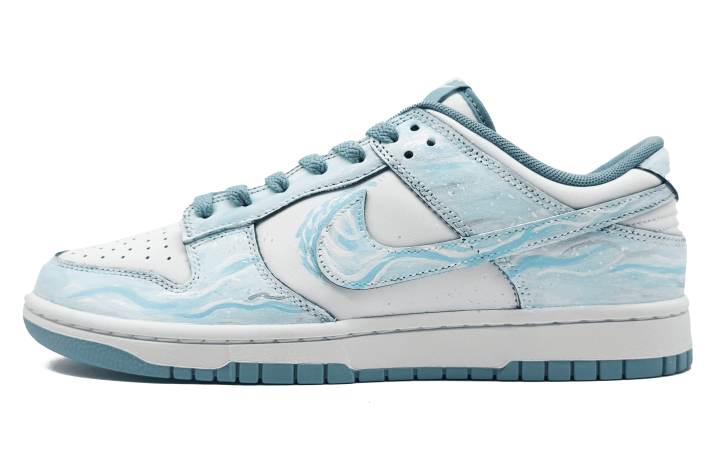 Nike Nike Dunk Abrasion Resistant Abrasion Resistant Low top Skateboard Shoes Unisex Blue White