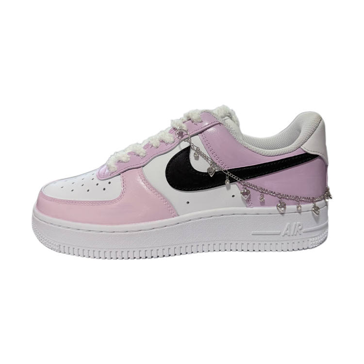 Nike Nike Air Force 1 Guava Sauce Abrasion Resistant Abrasion Resistant Low top Skateboard Shoes Unisex White Pink