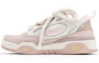 Ocai 001 RETRO Slip Resistant Abrasion Resistant Low top Skateboard Shoes Unisex Haze Pink