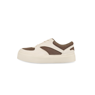 INVERT IDEOLOGY Leather Slip Resistant Abrasion Resistant Low top Skateboard Shoes Unisex Brown