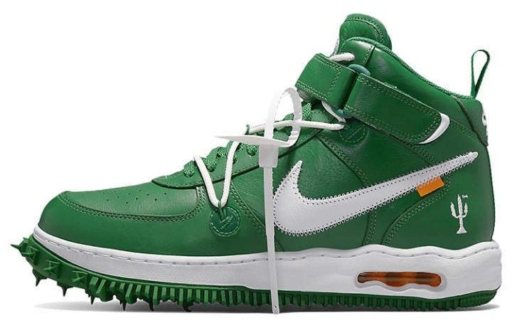 Nike Nike X Off White Air Force 1 Mid Sp Leather 'Pine Green'