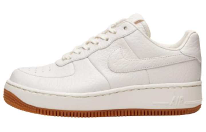 Nike Nike Air Force 1 Cushioning Low top Skateboard Shoes Women's Ecru