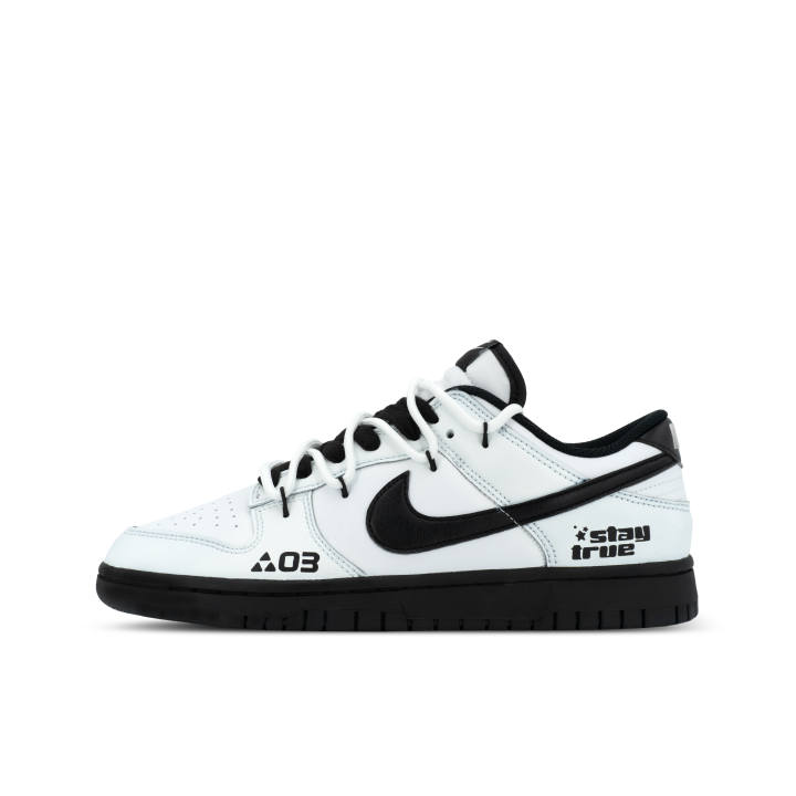 Nike Nike Dunk Gorilla Jiedian XJDD No Color Leather Low top Skateboard Shoes Unisex Black White