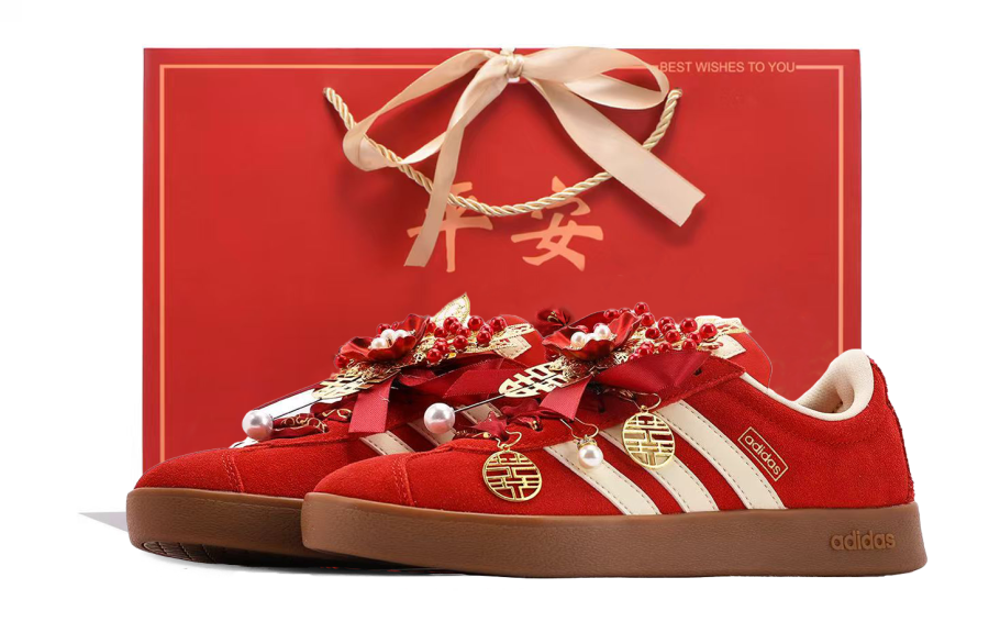 Adidas Adidas Vl Court Classic Suede Wear resistant And Lightweight Low top Skateboard Shoes Unisex