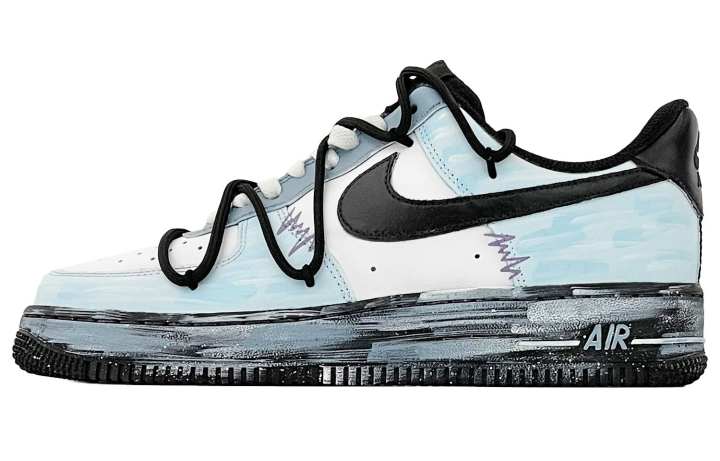Nike Nike Air Force 1 Abrasion Resistant Low top Skateboard Shoes Women's Black White