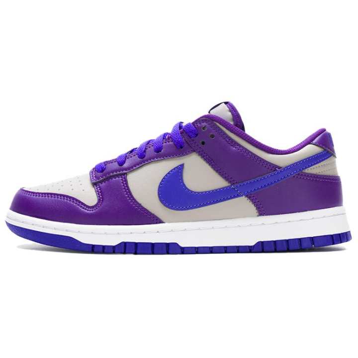 Nike Nike Dunk Abrasion Resistant Breathable Low top Skateboard Shoes Men's Purple Gray