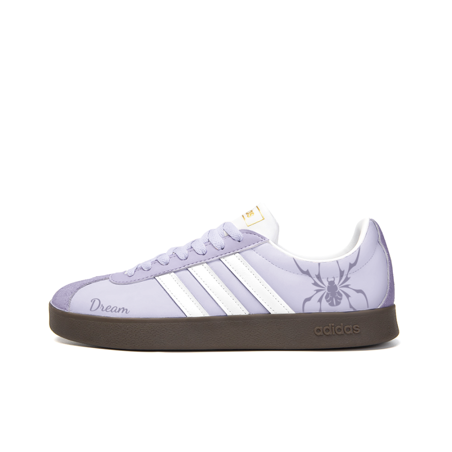 Adidas Neo VL Court 2.0 Slip Resistant Abrasion Resistant Low top Skateboard Shoes Unisex Purple White