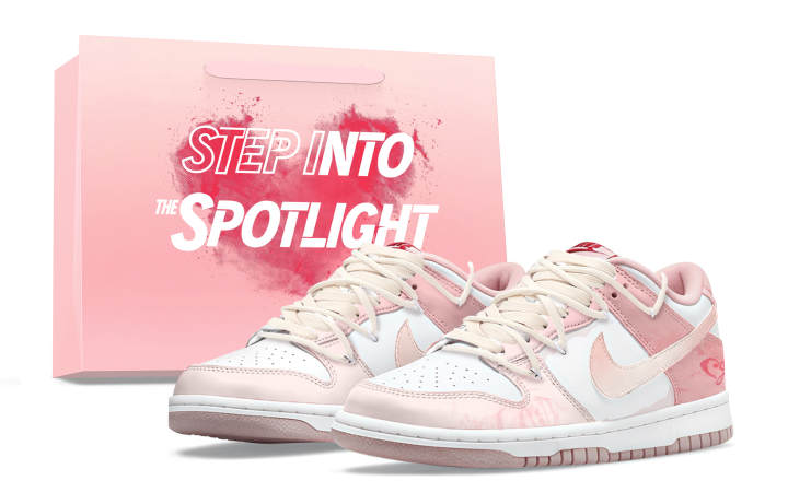 Nike Nike Dunk Abrasion Resistant Abrasion Resistant Low top Skateboard Shoes Unisex White Pink