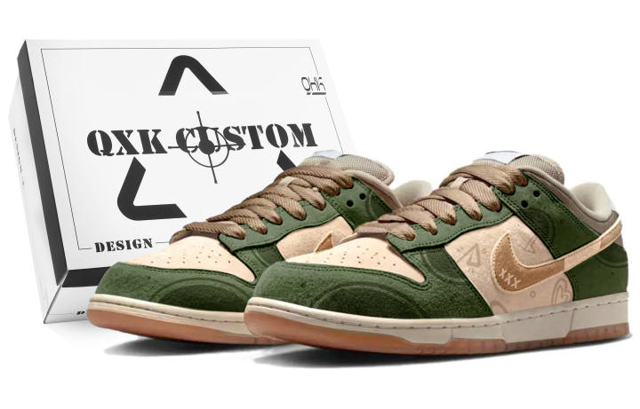 Nike Nike Dunk SB Whispering Dreams Box Suede Abrasion Resistant Abrasion Resistant Low top Skateboard Shoes Unisex