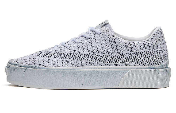EQLZ EQUALIZER EQLZ EQUALIZER Fault GhostKnit Low top Skateboard Shoes Unisex Spotted White