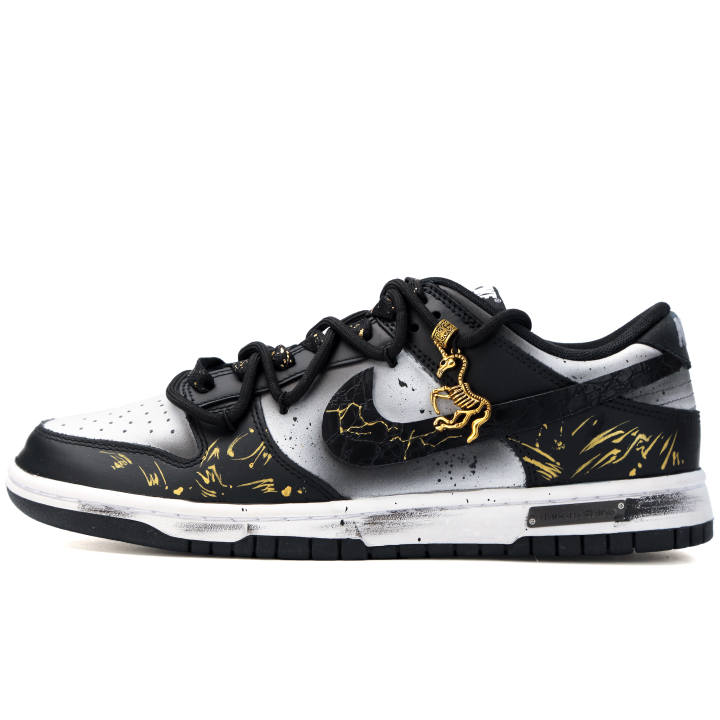 Nike Nike Dunk Golden Saddle Over The Mountains Abrasion Resistant Abrasion Resistant Low top Skateboard Shoes Unisex