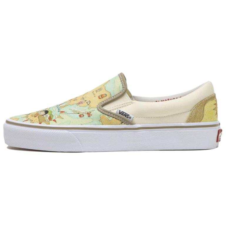 Vans x Momoko Sakura Old Skool Abrasion Resistant Low top Skateboard Shoes Unisex Beige Green