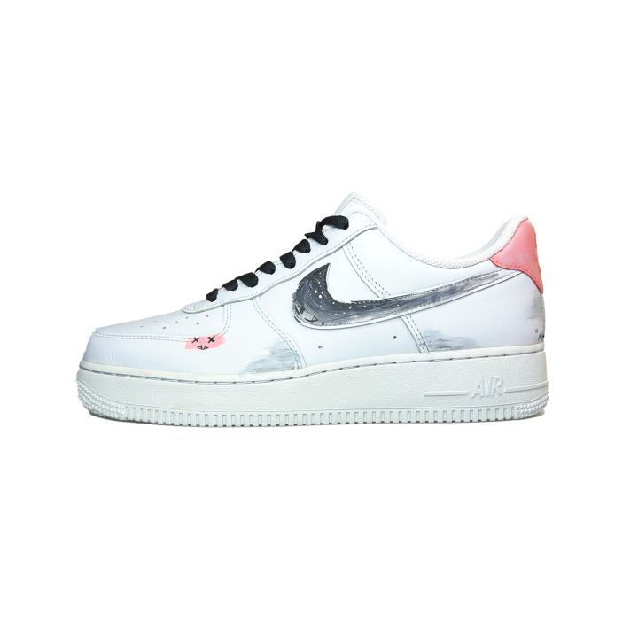 Nike Nike Air Force 1 Coverage Slip Resistant Low top Skateboard Shoes Men's White