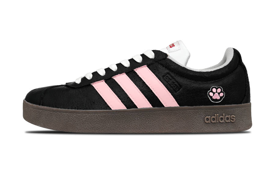 Adidas Neo VL Court 2.0 Skateboard Shoes Unisex Low Top Black