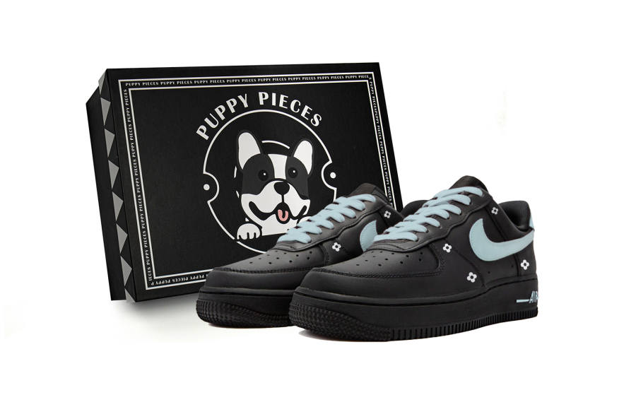 Nike Nike Air Force 1 Berry Heart Milk Green, Special Shoe Box Slip Resistant Low top Skateboard Shoes Women's Black Blue