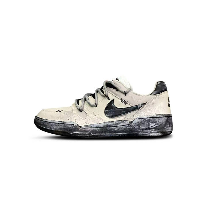 Nike Nike Full Force Tower Rabbit Creative Low top Skateboard Shoes Men's Black White