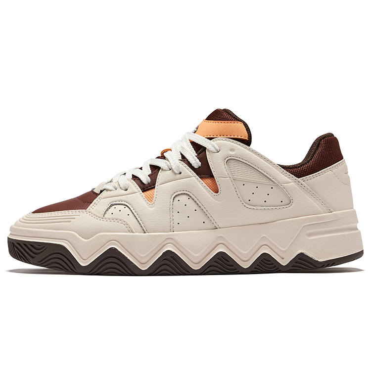Erke Explore 2.0 Abrasion Resistant Slip Resistant Low top Skateboard Shoes Men's Mocha Eggnog Gray
