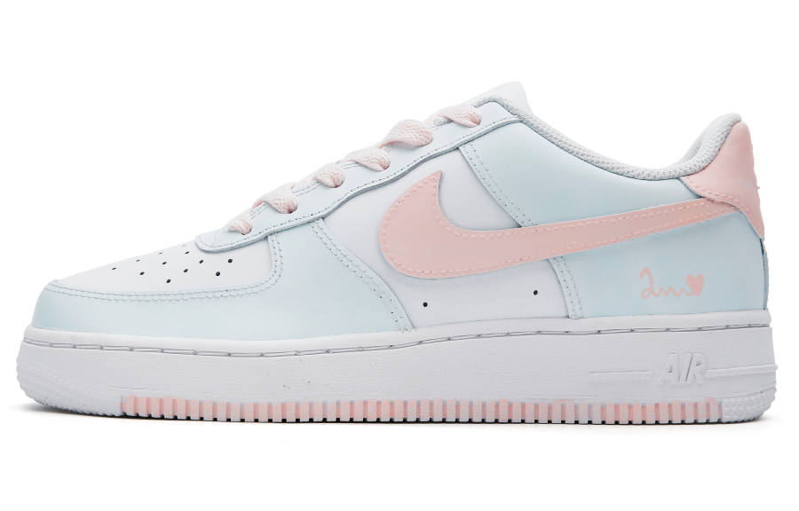 Nike Nike Air Force 1 Slip Resistant, Abrasion Resistant, Lightweight Low top Skateboard Shoes Women's Blue Pink