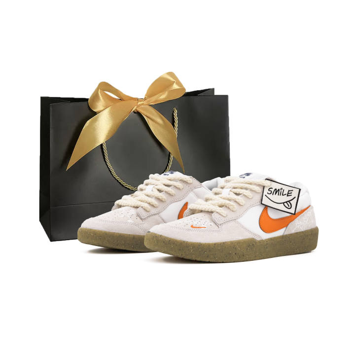 Nike Nike SB Force 58 Slip Resistant Low top Skateboard Shoes Unisex Ecru