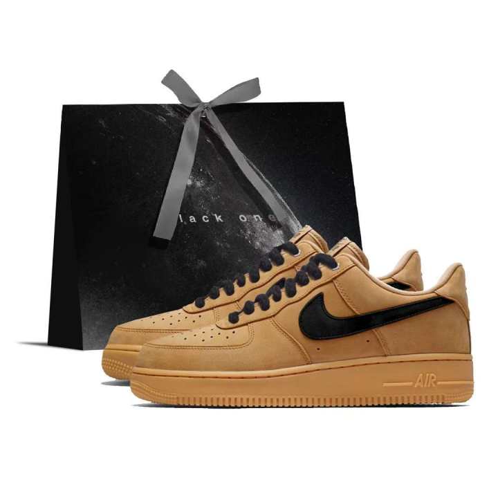 Nike Nike Air Force 1 Classic Air Force 1, Wheat Slip Resistant, Abrasion Resistant, Lightweight Low top Skateboard Shoes
