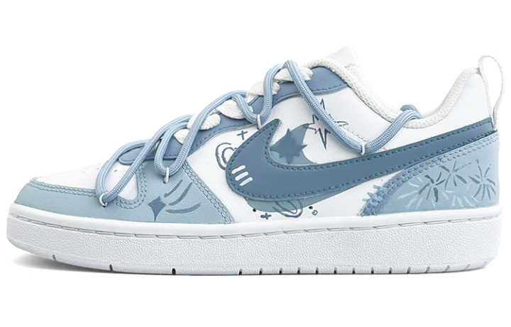 Nike Nike Court Borough Low top Skateboard Shoes Women's Blue White