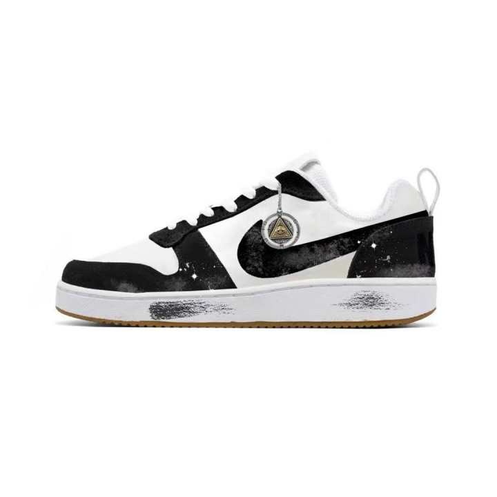 Nike Nike Court Borough Copernicus, Nightfall Mist Leather Abrasion Resistant Abrasion Resistant Low top Skateboard Shoes