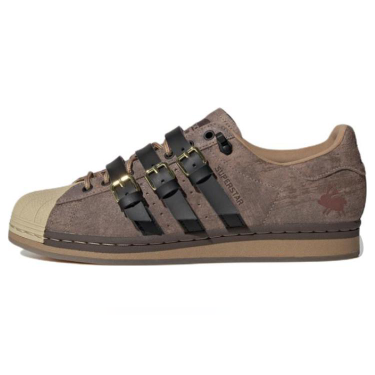 Adidas Originals Adidas Melting Sadness X Adidas Originals Superstar Karoro Hole 'Brown Black Creamyellow'