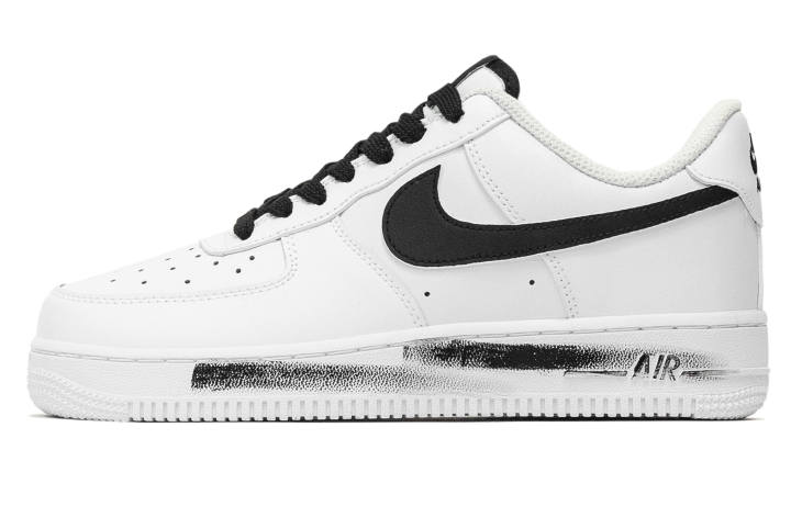 Nike Nike Air Force 1 Black Sorrow Leather Low top Skateboard Shoes Unisex Black White