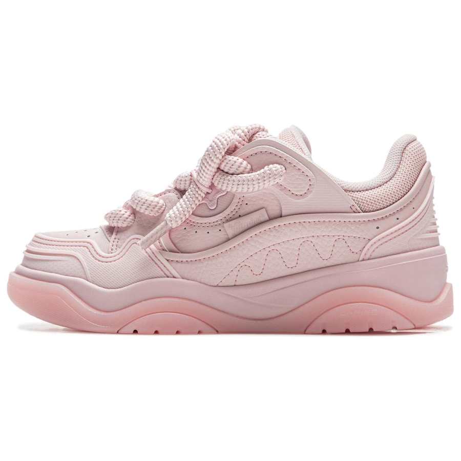 Li-Ning Li Ning Journey 2.0 Cushioning Breathable Height Increasing Low top Skateboard Shoes Women's Pink