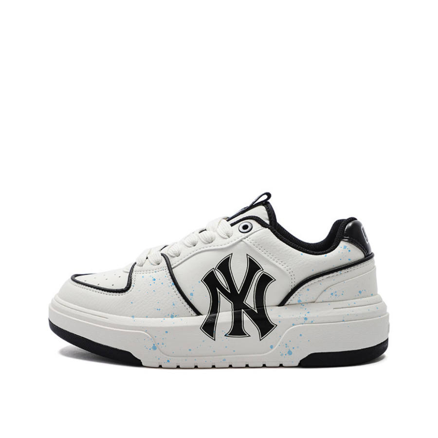 MLB New York Yankees Skateboard Shoes Unisex Low Top White