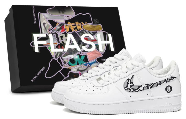 Nike Nike Air Force 1 Mystic Snake Black Eight, Box Included Abrasion Resistant Low top Skateboard Shoes Unisex Black White