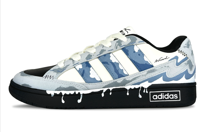 Adidas Adidas WCARD ADV Under Mount Fuji Low top Skateboard Shoes Unisex Blue Gray