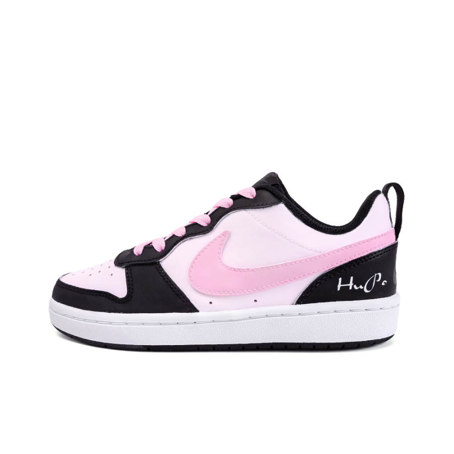 Nike Nike Court Borough Cancer, Amber Slip Resistant Lightweight Non slip Lightweight Low top Skateboard Shoes GS Black Pink
