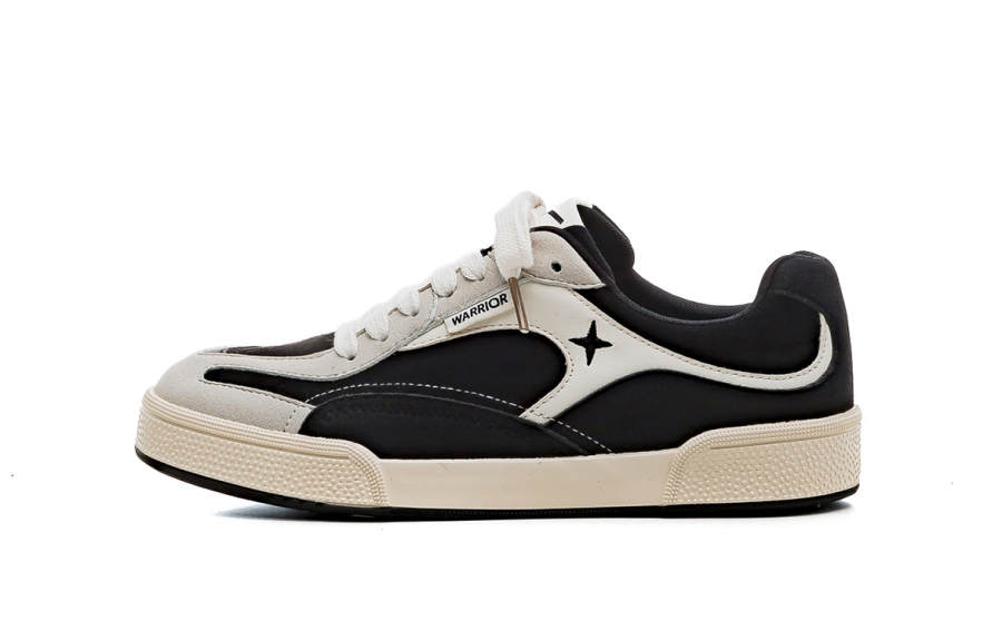 Warrior Wear resistant And Lightweight Skateboard Shoes Women's Black Gray Beige