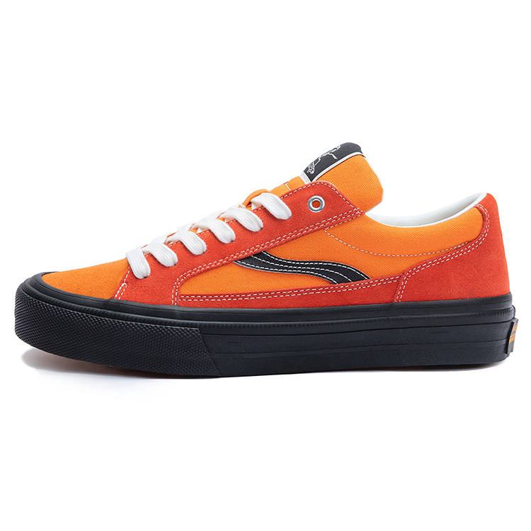 ODDCIRKUS Astley Neon Slip Resistant Abrasion Resistant Balance Low top Skateboard Shoes Unisex Orange