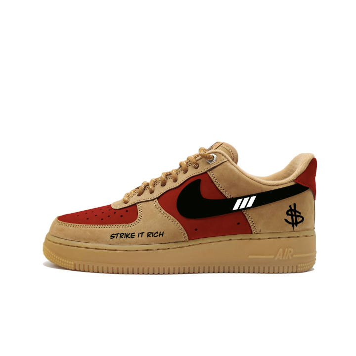 Nike Nike Air Force 1 Skateboard Shoes Unisex Low Top Red/Black/White