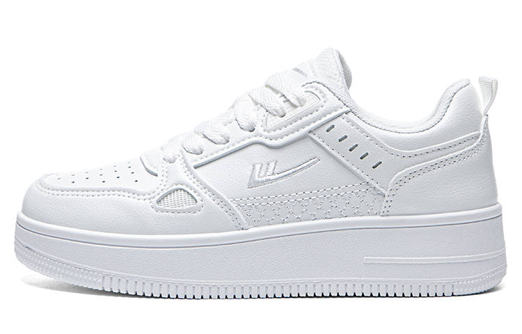 Warrior Air Force 1 Shiro Shoes, Students Selected Lightweight And Breathable Low top Skateboard Shoes Unisex White