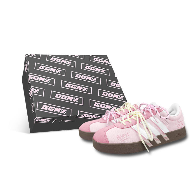 Adidas Adidas VL COURT 2.0 Low top Skateboard Shoes Unisex White Pink