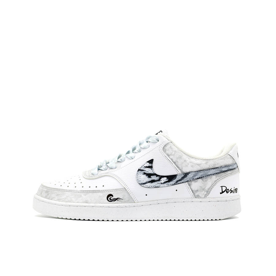 Nike Nike Court Vision Cloud Mist Ethereal Slip Resistant Low top Skateboard Shoes Men's Light Gray
