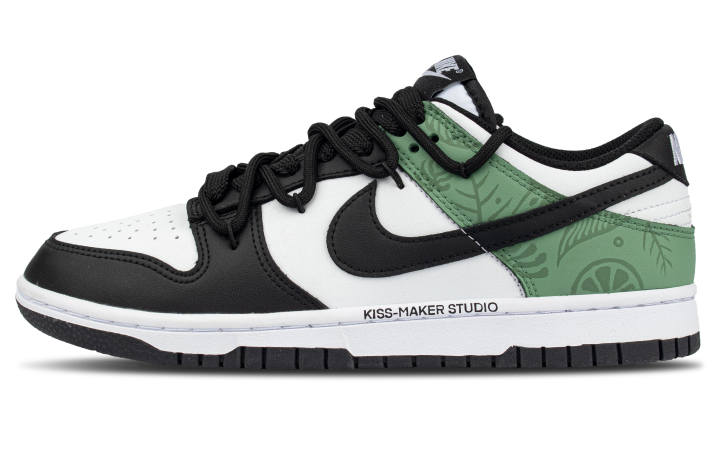 Nike Nike Dunk Leather Coverage Cushioning Low top Skateboard Shoes Unisex