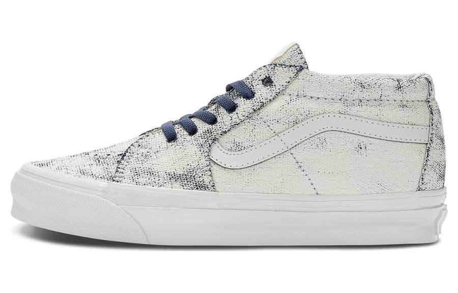 Vans Sk8 Og Vans-Mid Lx 'Distress White Navy'