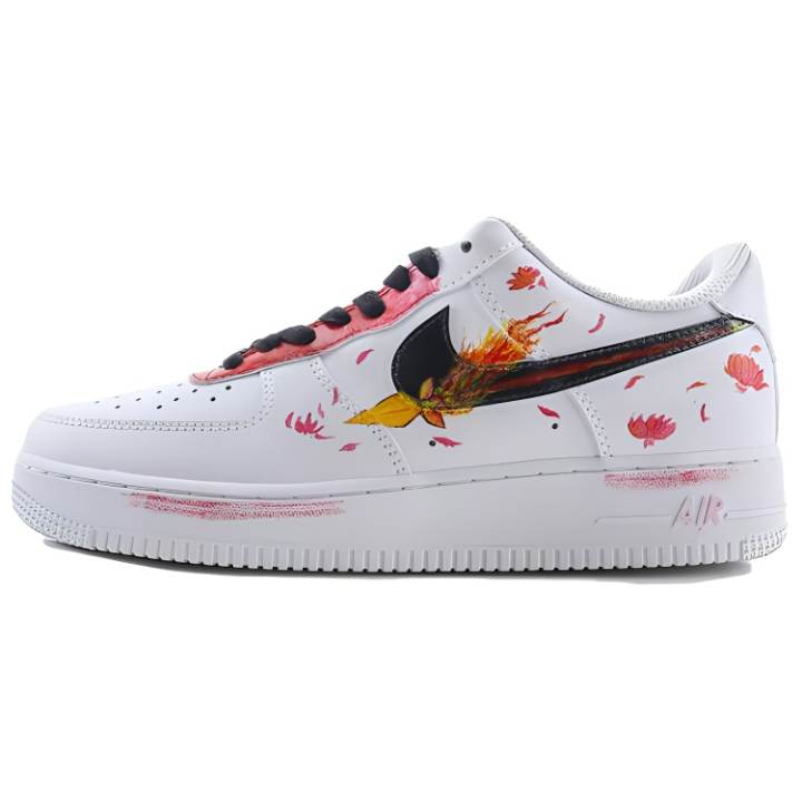 Nike Nike Air Force 1 Slip Resistant Slip Resistant Low top Skateboard Shoes Unisex White Red