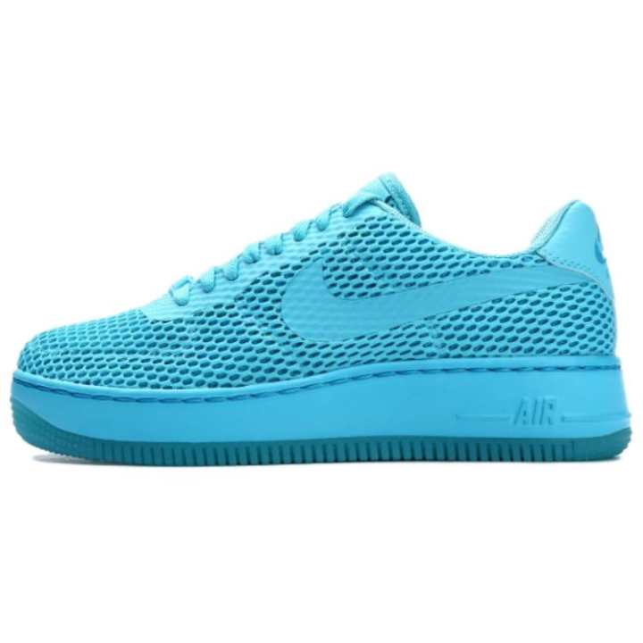 Nike Nike Air Force 1 Slip Resistant Abrasion Resistant Low top Skateboard Shoes Women's Blue