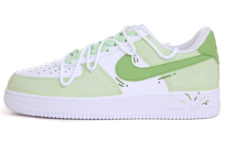 Nike Nike Air Force 1 Skateboard Shoes Men's Low Top Green/White
