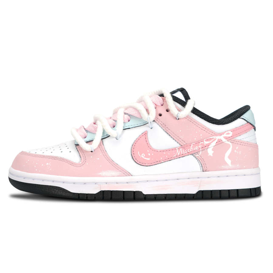 Nike Nike Dunk Black And White, Bowknot Slip Resistant Abrasion Resistant Slip Resistant Abrasion Resistant Low top