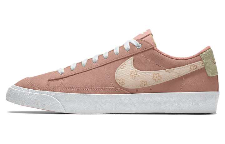 Nike Nike Blazer 77 By You Canvas Comfortable Cushioning, Wear Resistant Low top Skateboard Shoes Men's Brown