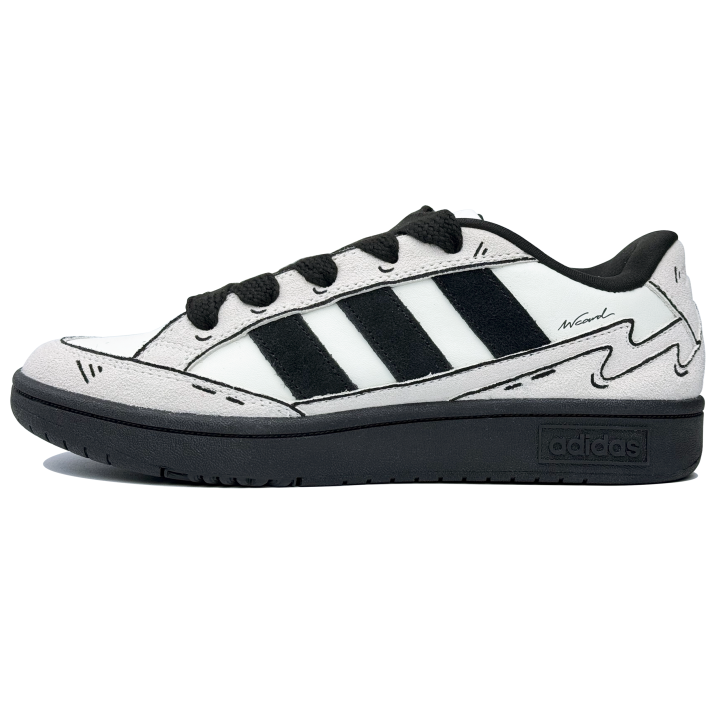 Adidas Adidas WCARD ADV Slip Resistant Low top Skateboard Shoes Unisex Black